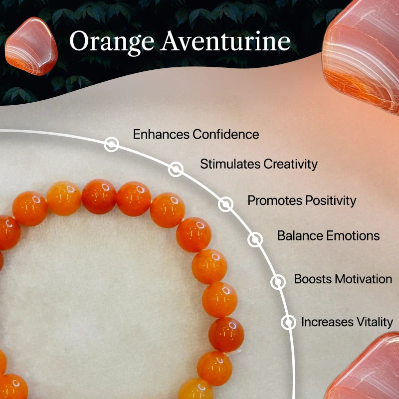 Orange Aventurine Bracelet - Ignite Your Creative Fire