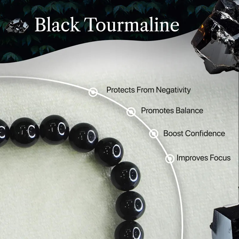 Black Tourmaline Bracelet - Pure Natural Power