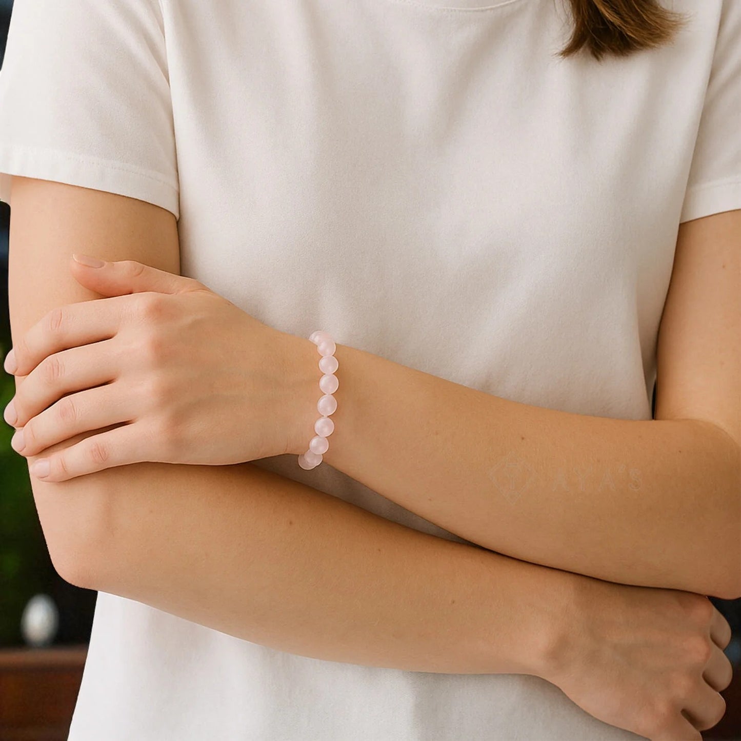 Soulmate Connection Bracelet - Rose Quartz Love Stone