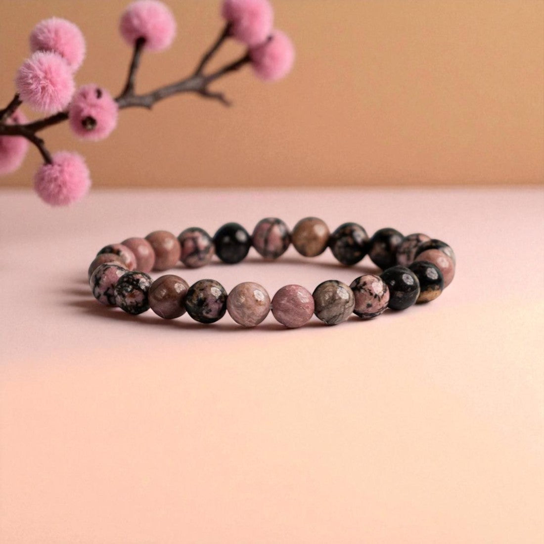 Rhodonite Healing Bracelet - The Heart Mender