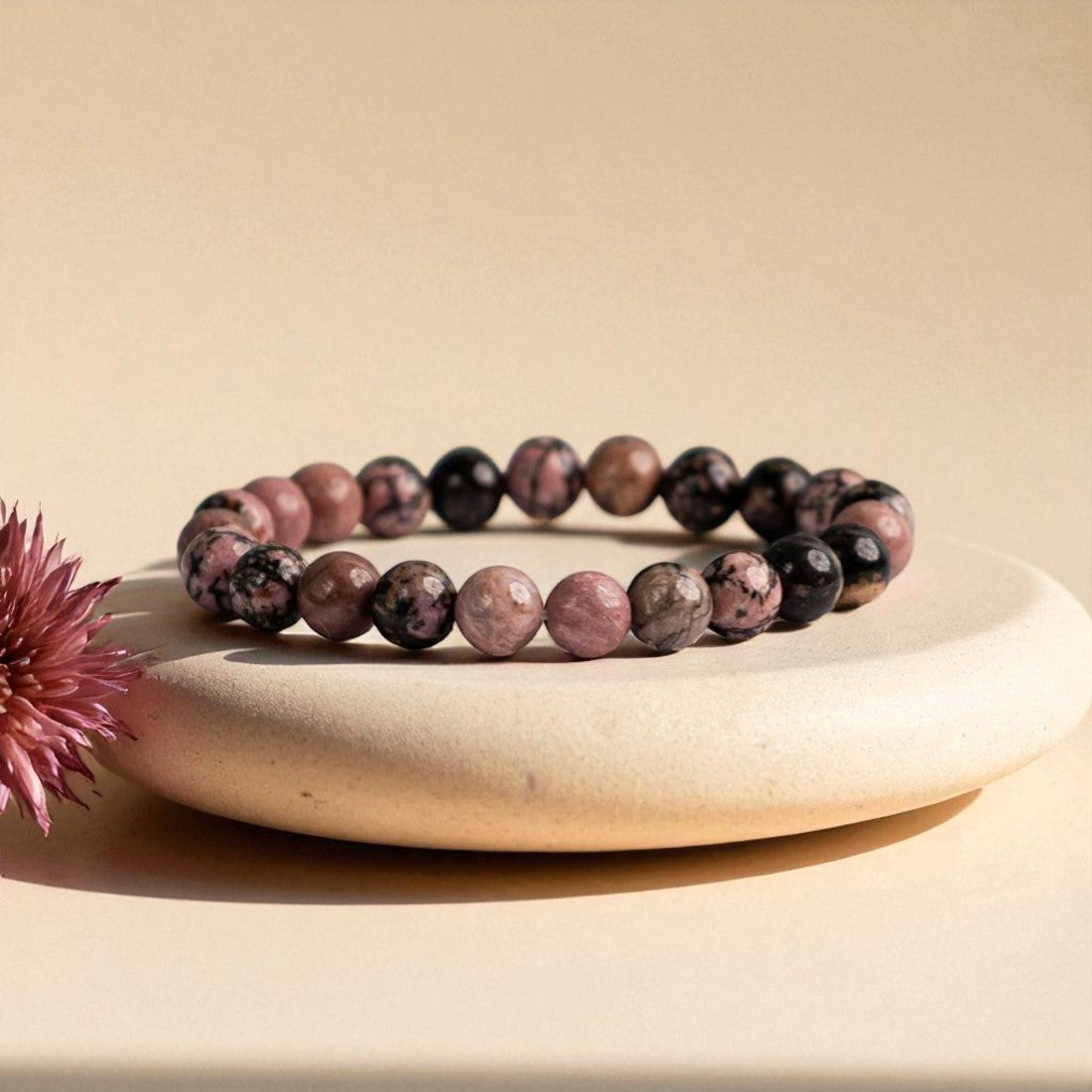 Rhodonite Healing Bracelet - The Heart Mender