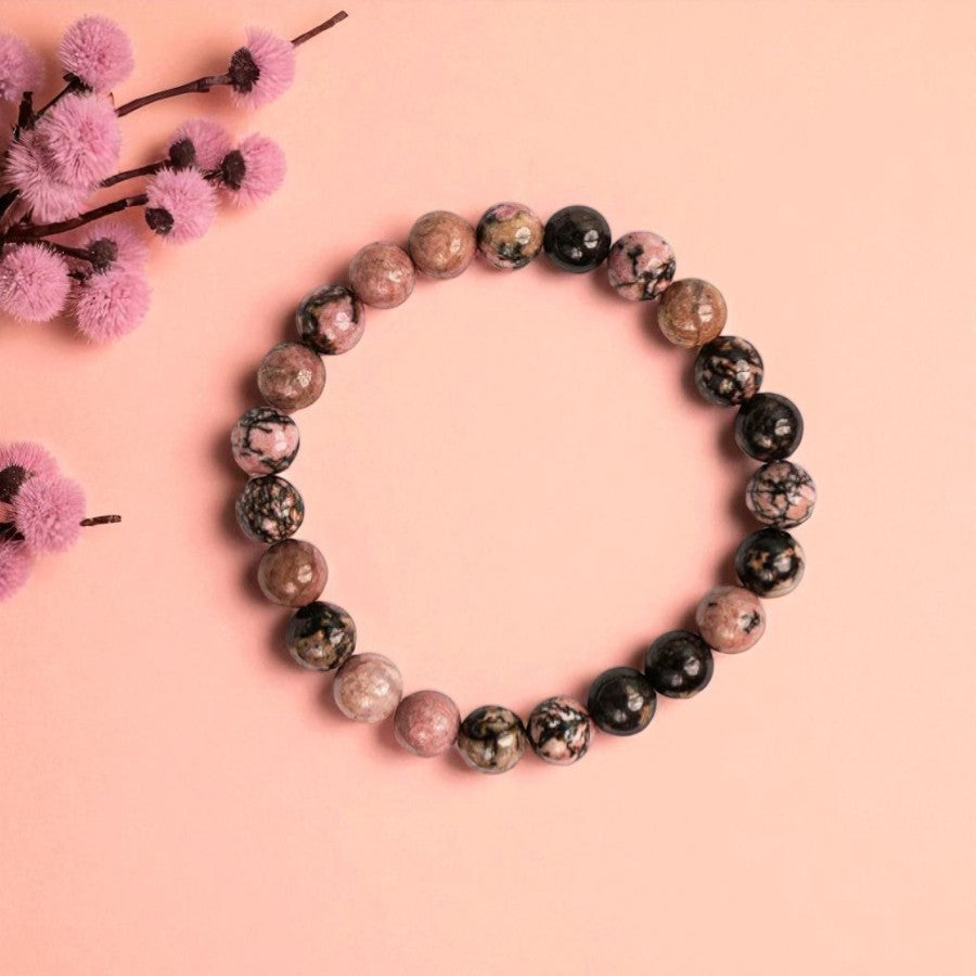 Rhodonite Healing Bracelet - The Heart Mender