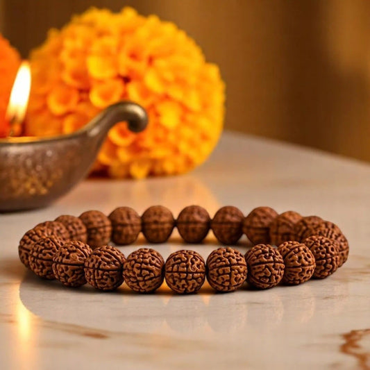 7 Mukhi Rudraksha Bracelet - Sacred Wealth & Success Magnet
