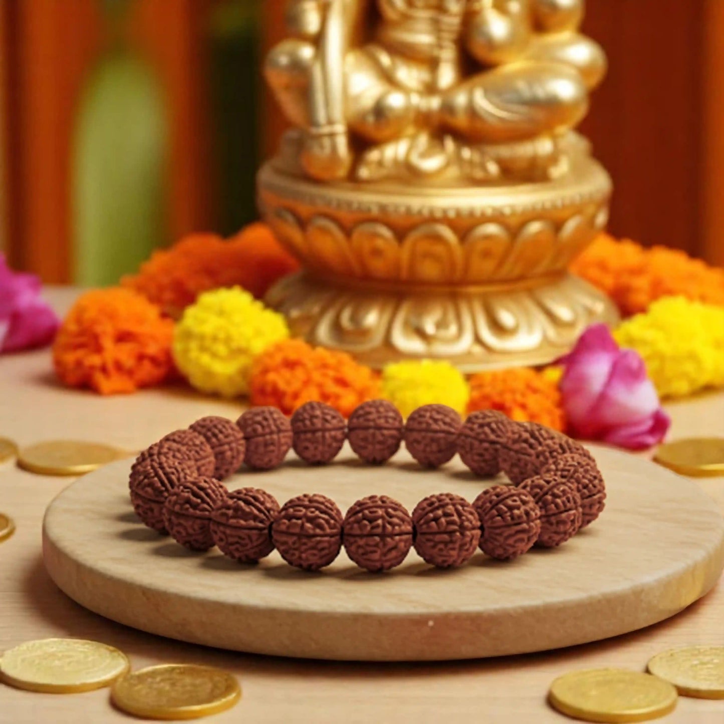 7 Mukhi Rudraksha Bracelet - Sacred Wealth & Success Magnet