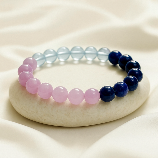 Amethyst Rose Quartz Bracelet - Elegance Meets Healing