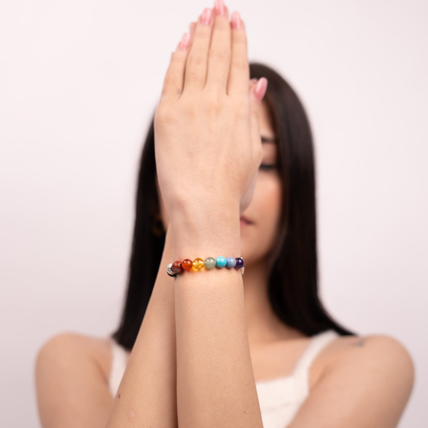 7 Chakra with Lava Stone Bracelet - Complete Energy Alignment