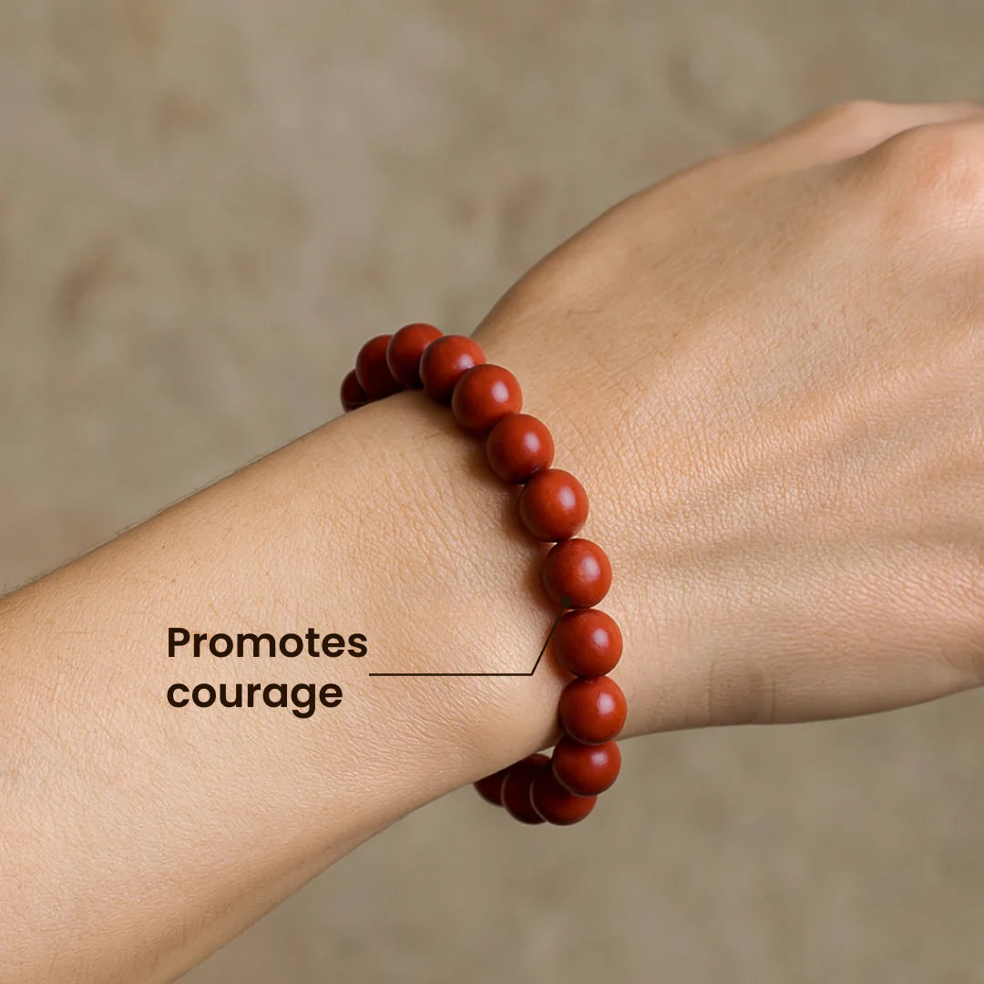 Red Jasper Bracelet - The Stone of Strength & Success