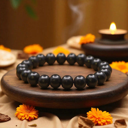Authentic Ebony Wood Bracelet - Wearable Grounding & Protection