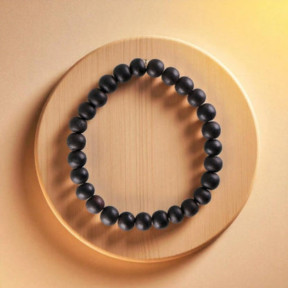 Authentic Ebony Wood Bracelet - Wearable Grounding & Protection