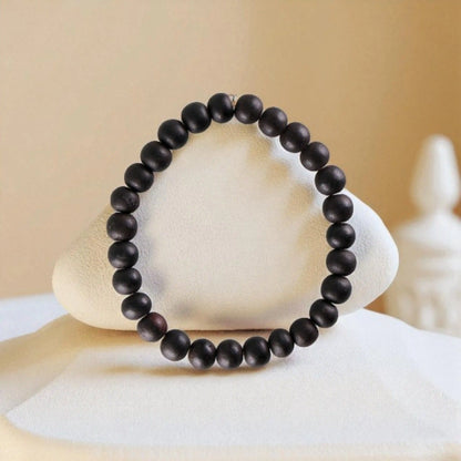 Authentic Ebony Wood Bracelet - Wearable Grounding & Protection
