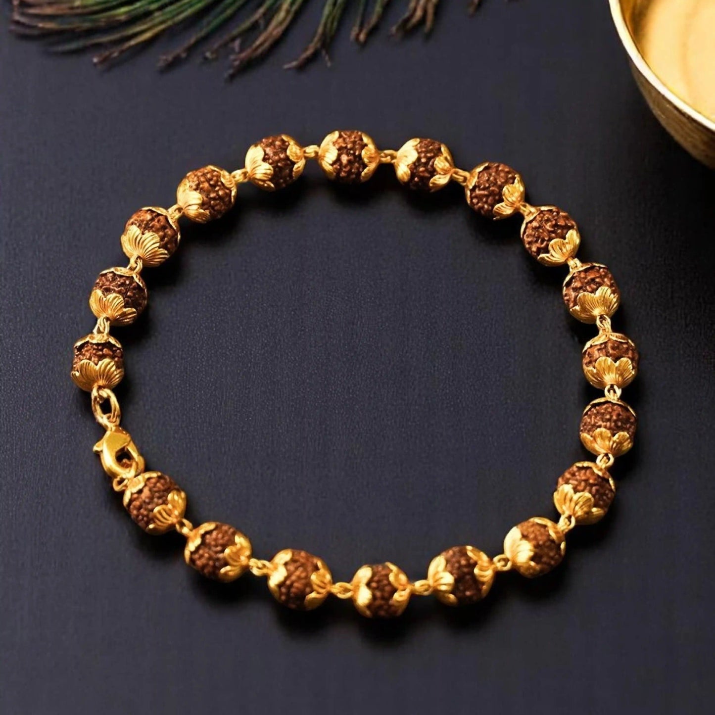 5 Mukhi Rudraksha Bracelet for Women - Sacred Beauty Meets Modern Elegance