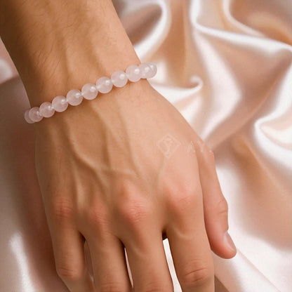 Soulmate Connection Bracelet - Rose Quartz Love Stone