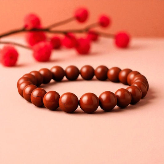 Red Jasper Bracelet - The Stone of Strength & Success