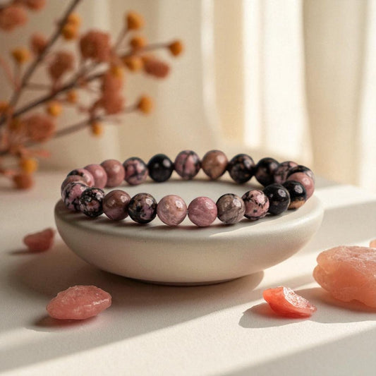 Rhodonite Healing Bracelet - The Heart Mender