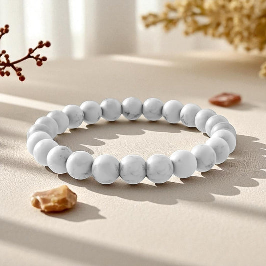 Emotional Healing Bracelet - Pure Howlite Serenity