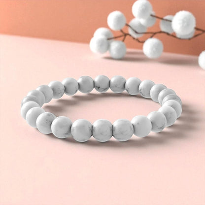 Emotional Healing Bracelet - Pure Howlite Serenity