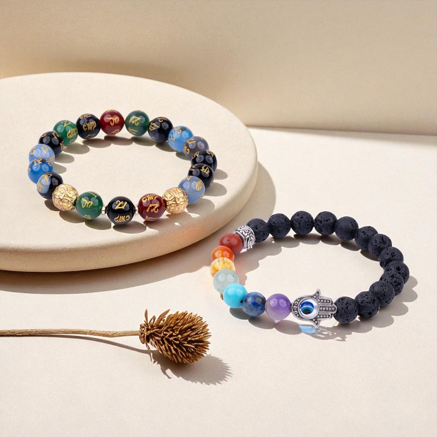 Super Happy & All in One 7 Chakra Bracelets - Complete Spiritual Set